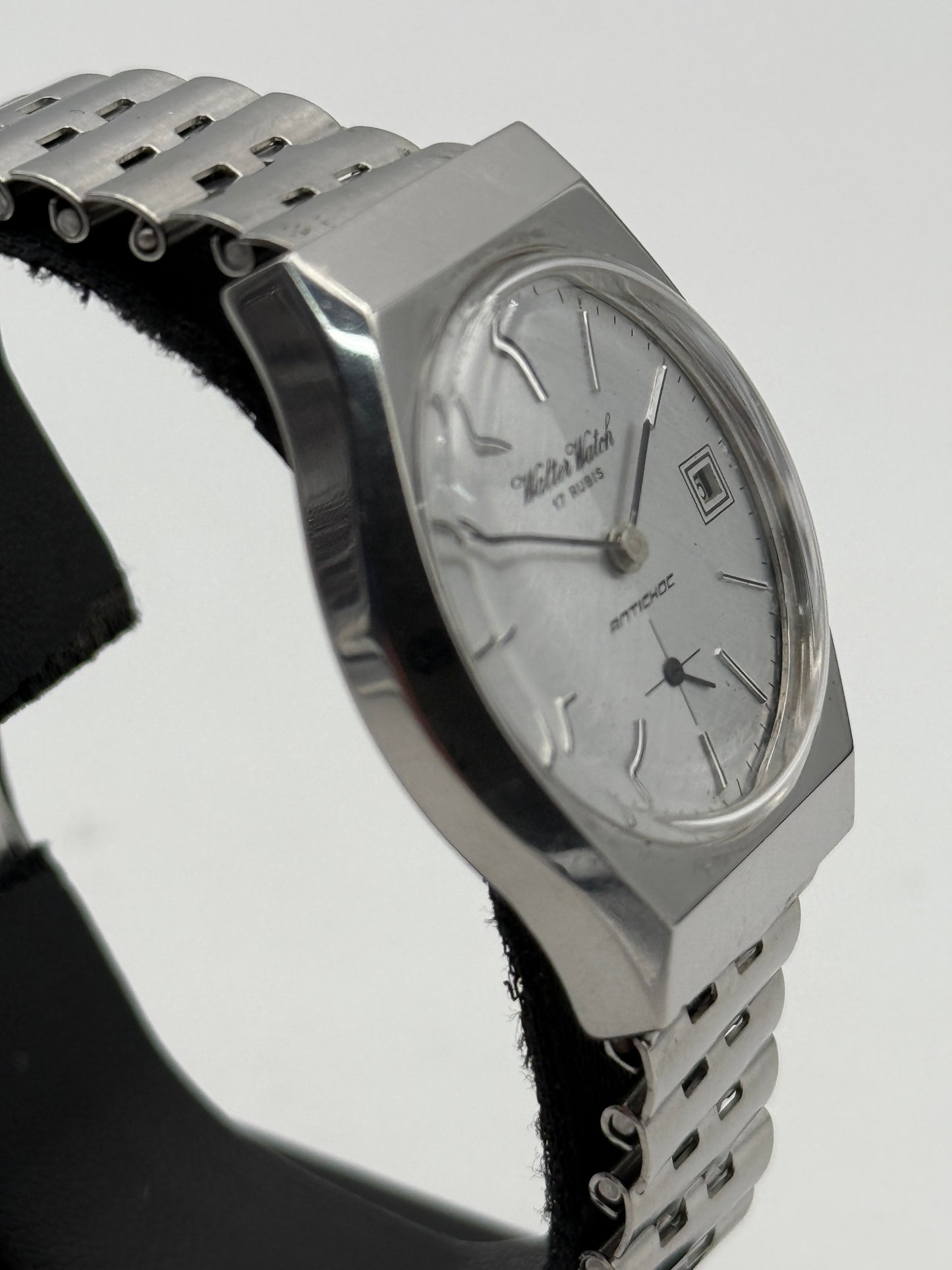 walter watch swiss made vintage manual wind waterproof  cassa da 34mm