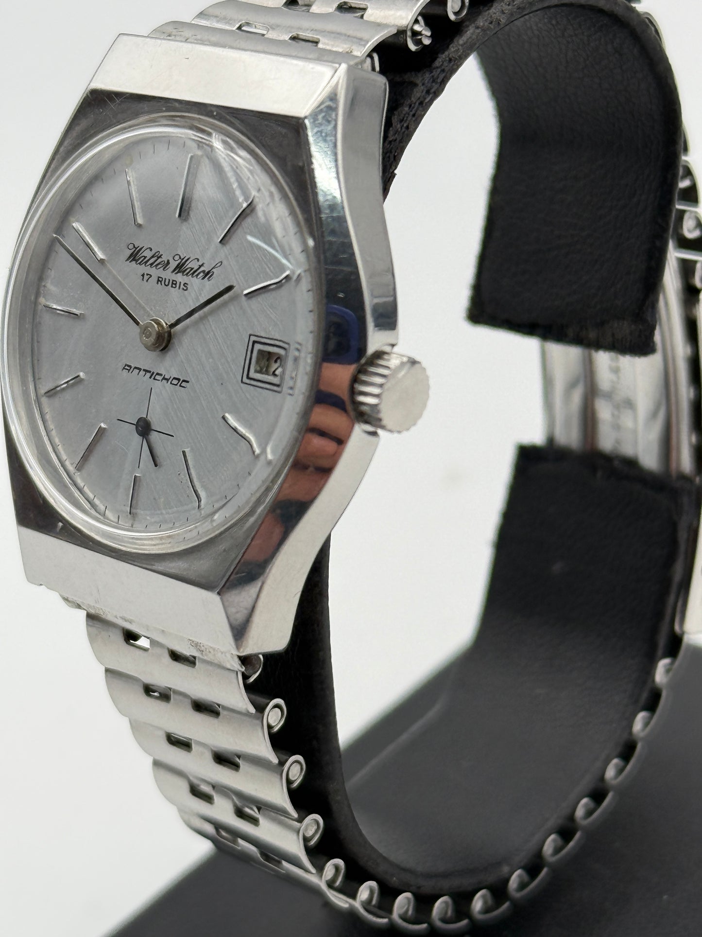 walter watch swiss made vintage manual wind waterproof  cassa da 34mm