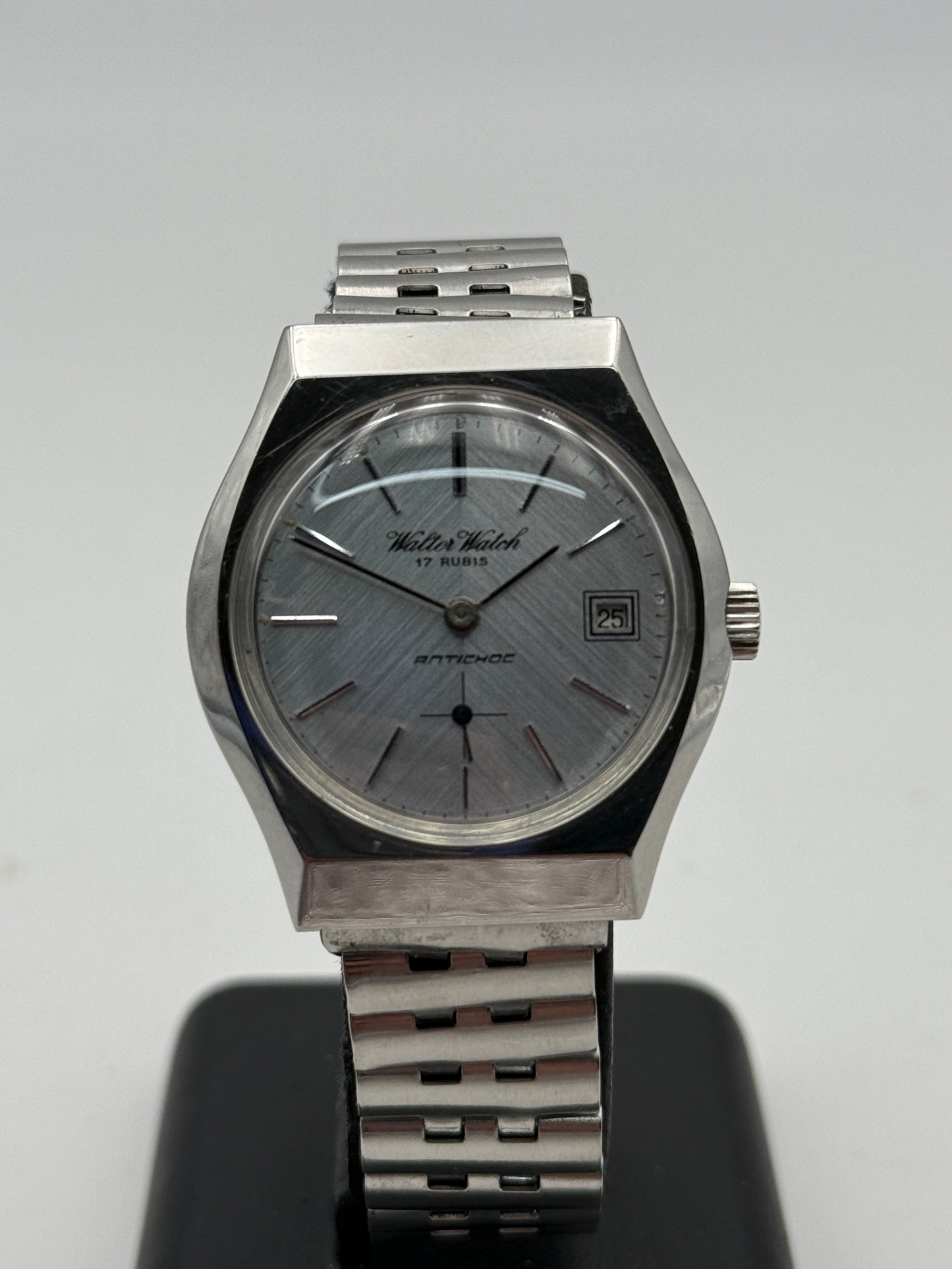 walter watch swiss made vintage manual wind waterproof  cassa da 34mm