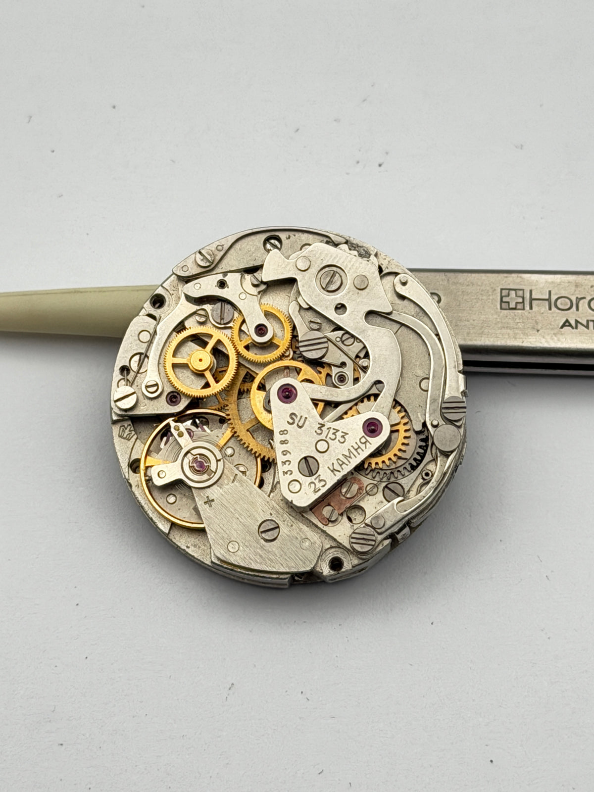 poljot 3133 chronograph movement movimento