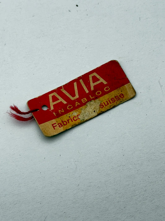 avia tag cartellino vintage swiss made