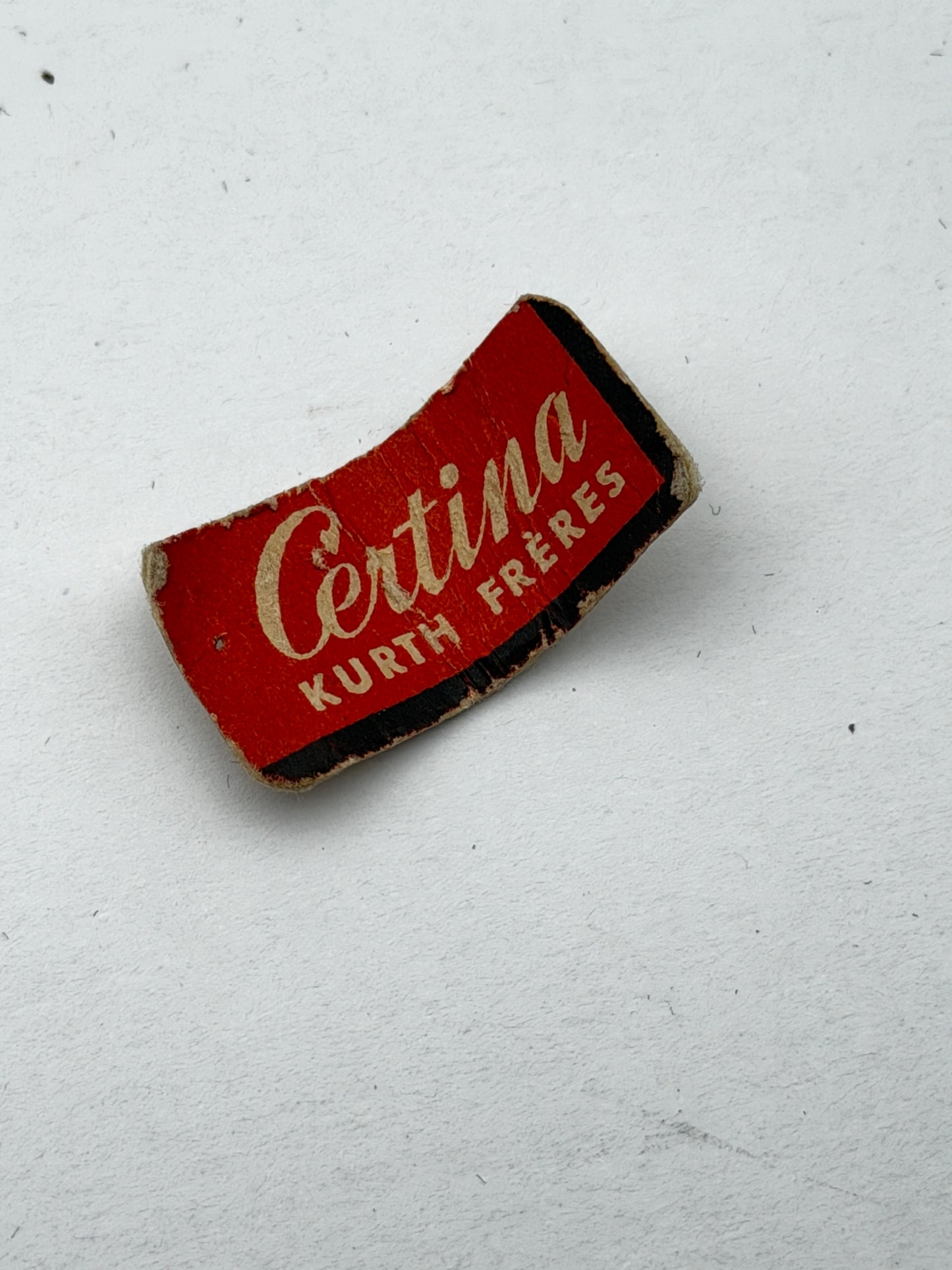Certina kurth freres tag cartellino vintage