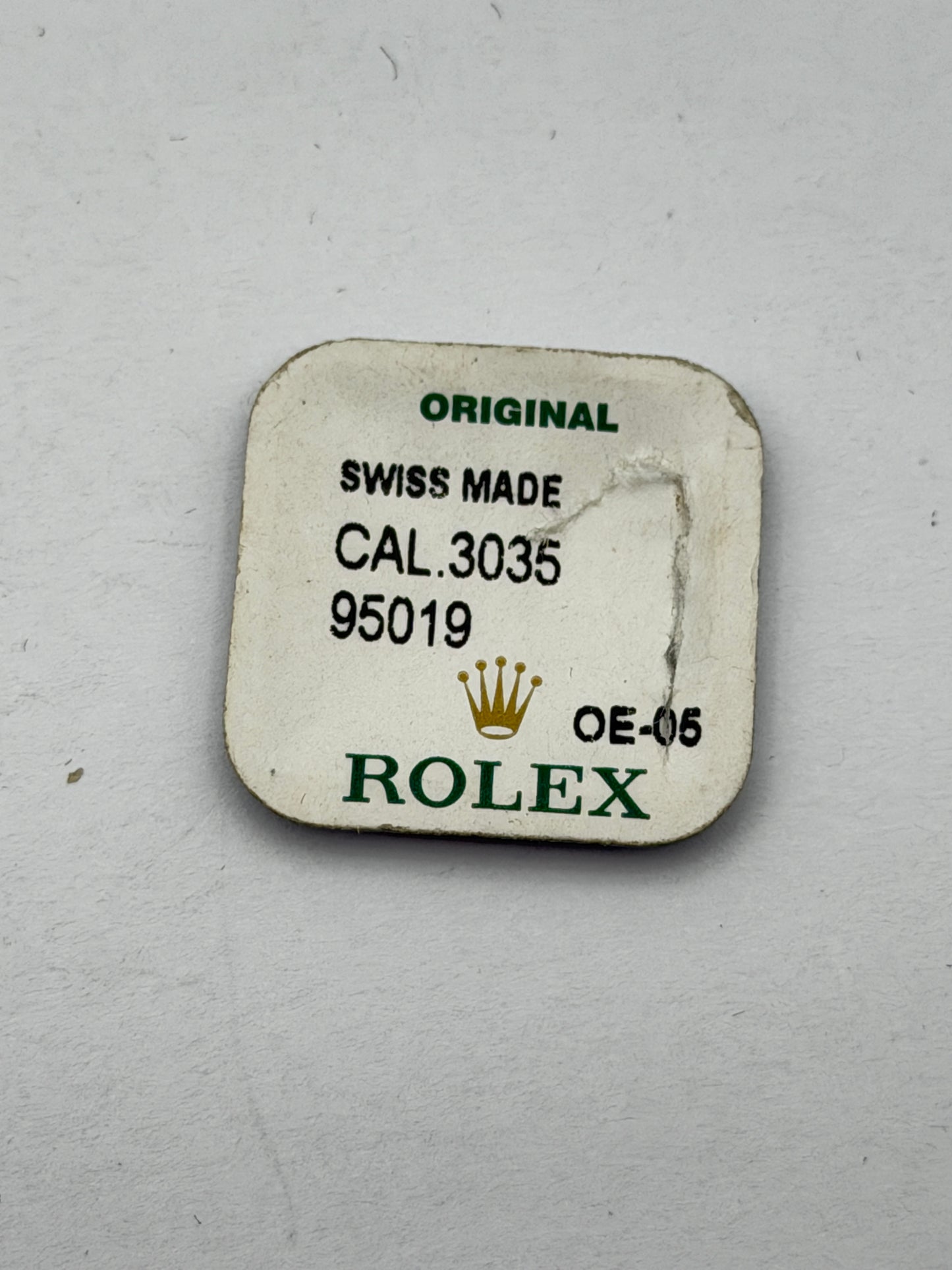 Rolex blister 3035-95019
