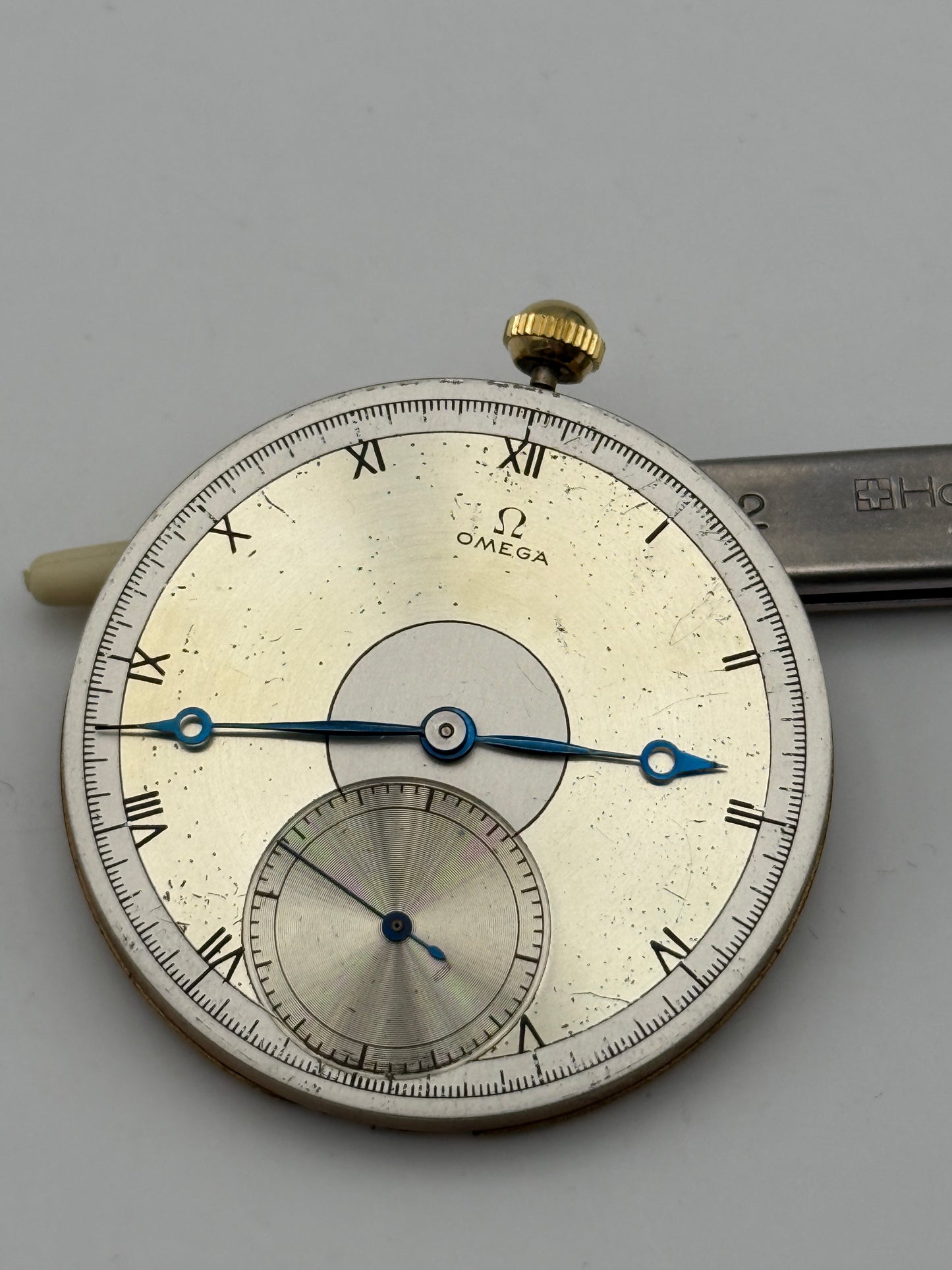 Omega pocket watch big eye 37.5l17p movement movimento