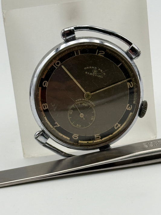 election grand prix black dial military 36mm