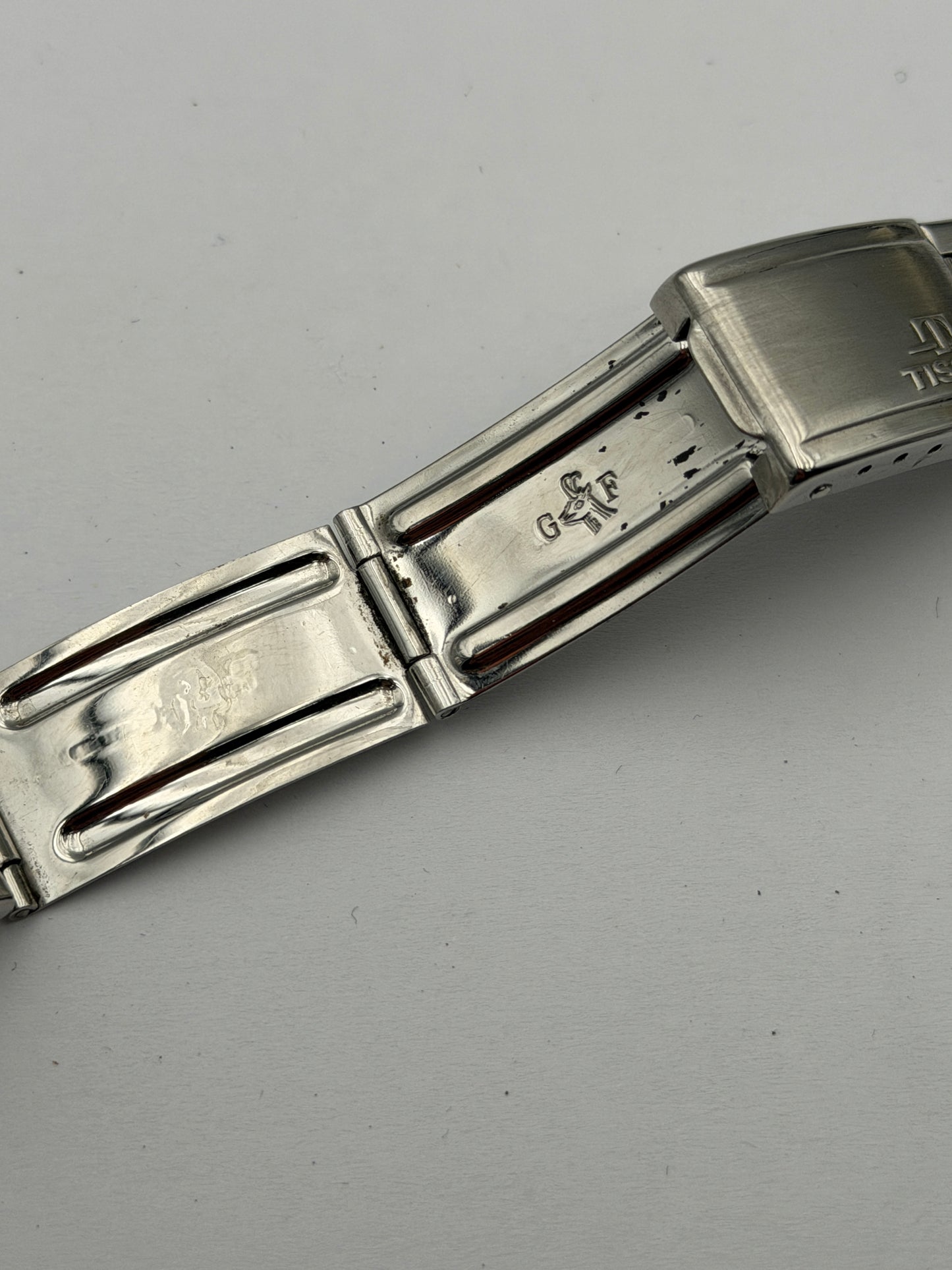 Tissot bracciale bracelet vintage steel gay freres 19mm