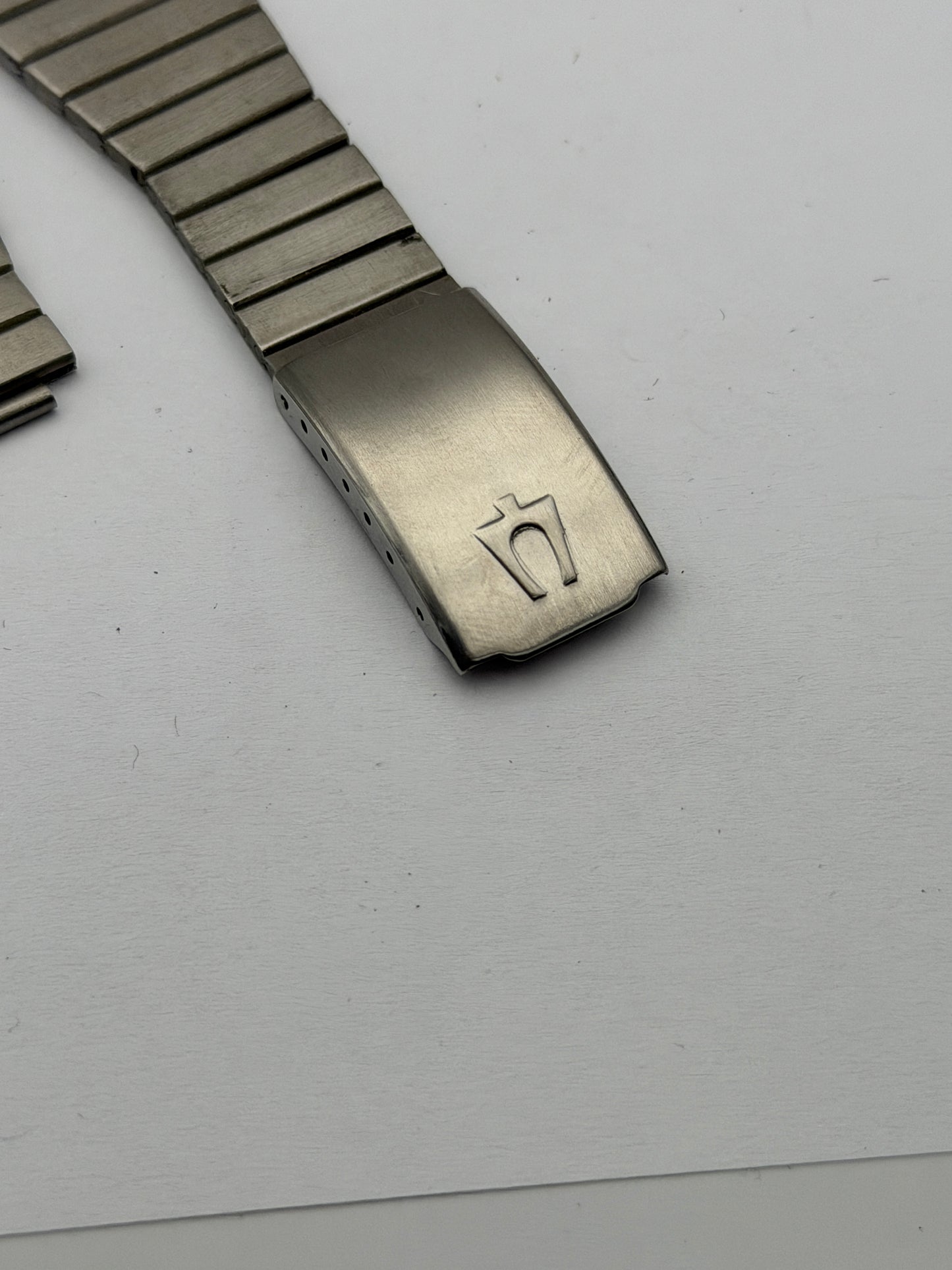 Bulova cinturino strap steel 24mm vintage