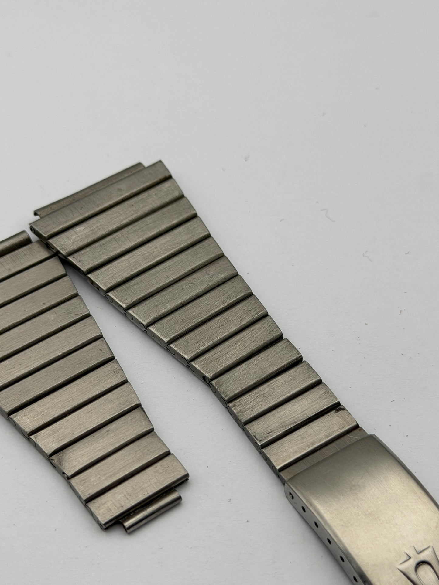 Bulova cinturino strap steel 24mm vintage