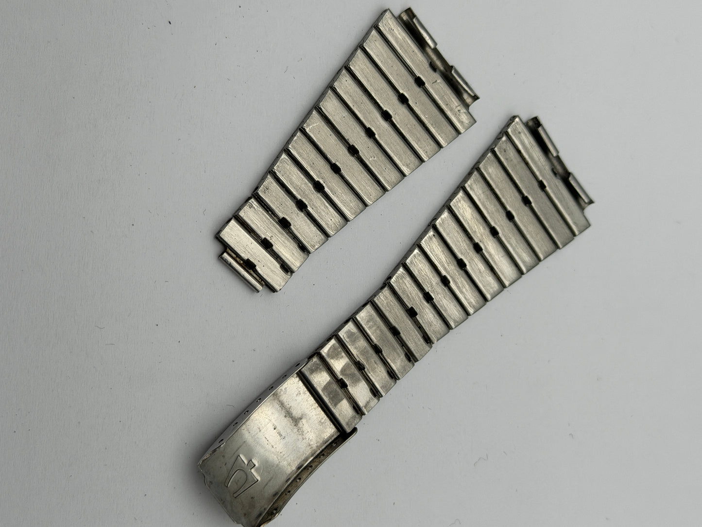 Bulova cinturino strap steel 24mm vintage