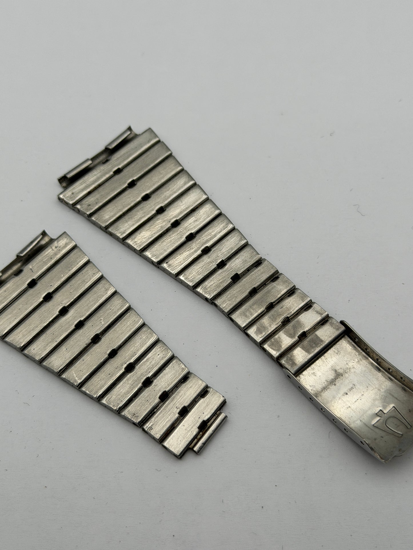 Bulova cinturino strap steel 24mm vintage
