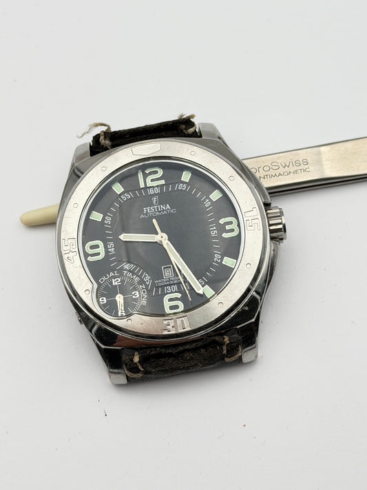 festina automatic 16078 time zone 47mm