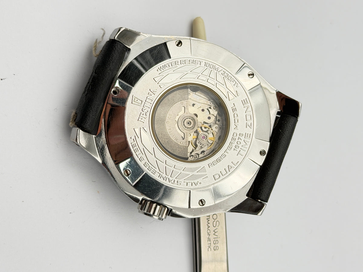 festina automatic 16078 time zone 47mm