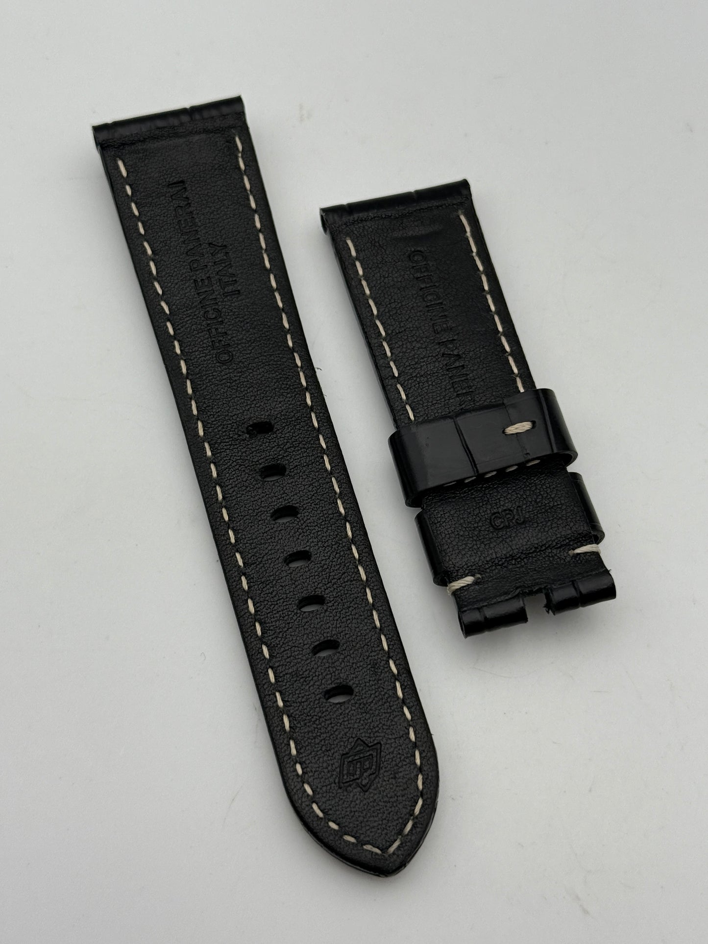panerai cinturino strap 24mm original leather pelle
