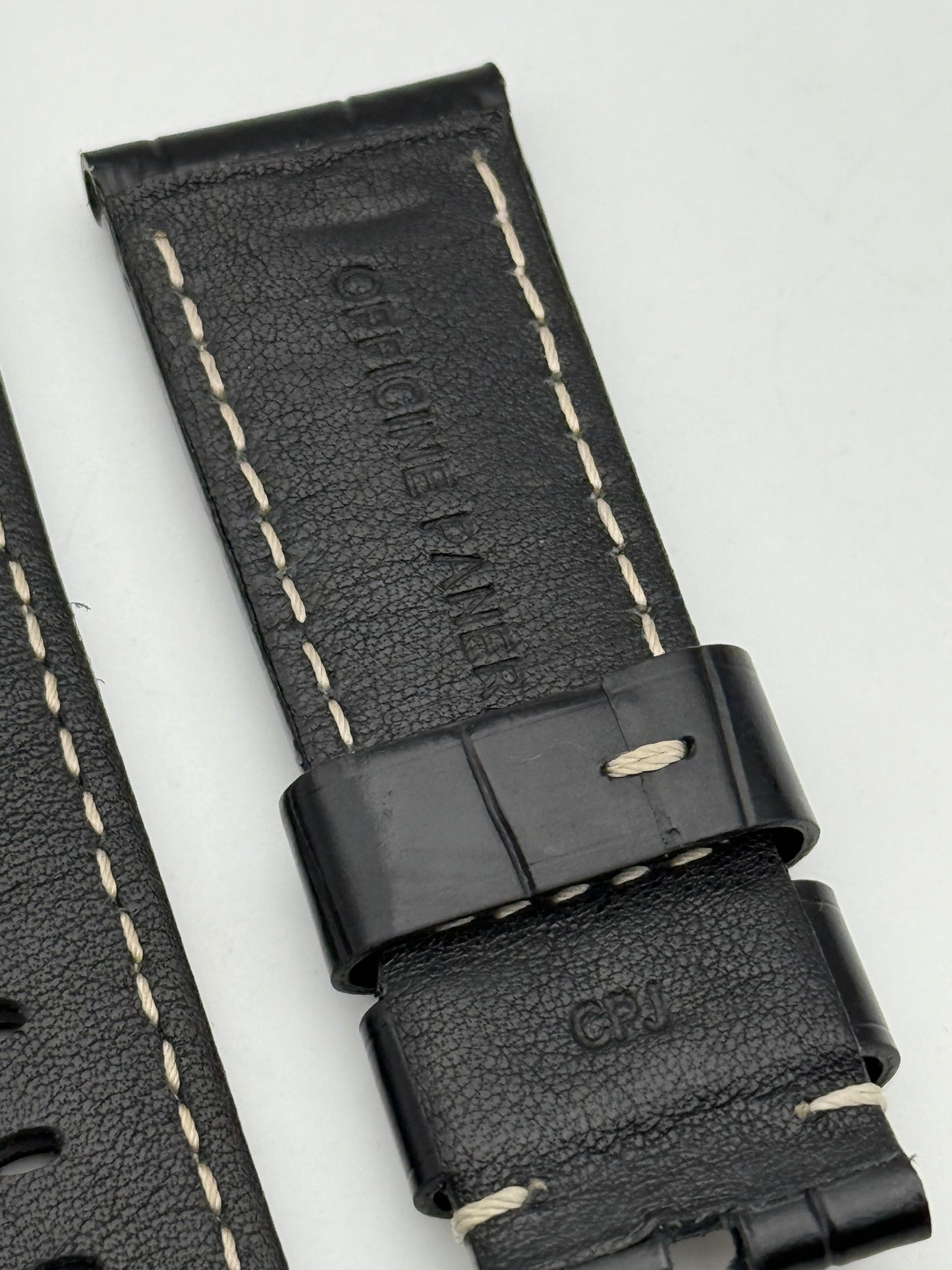 panerai cinturino strap 24mm original leather pelle