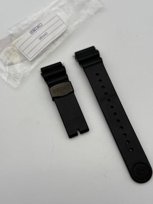 seiko 21mm cinturino strap gomma rubber diver