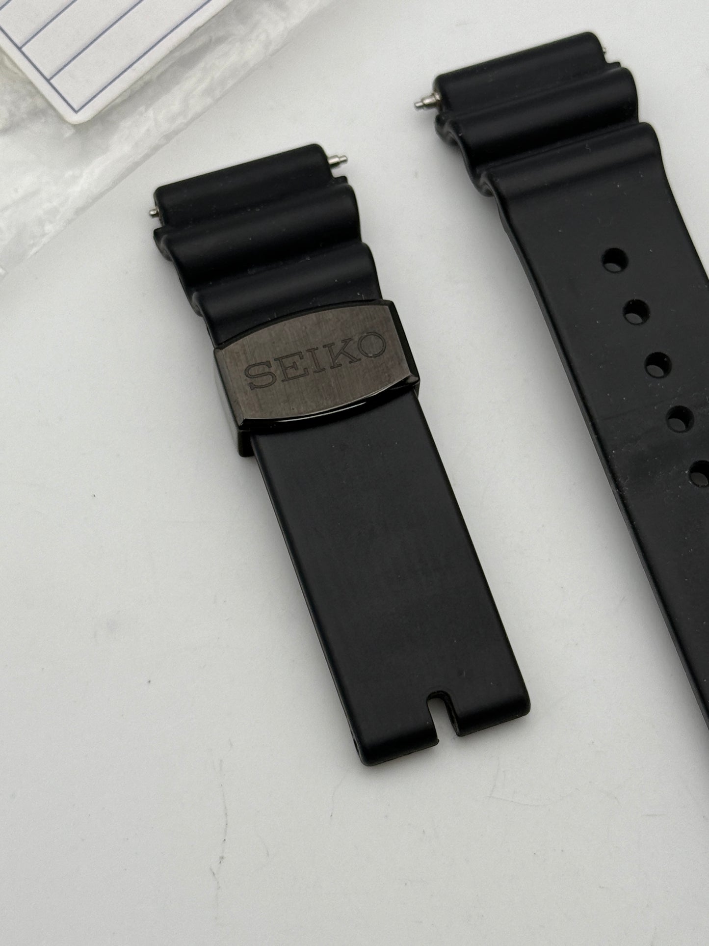 seiko 21mm cinturino strap gomma rubber diver