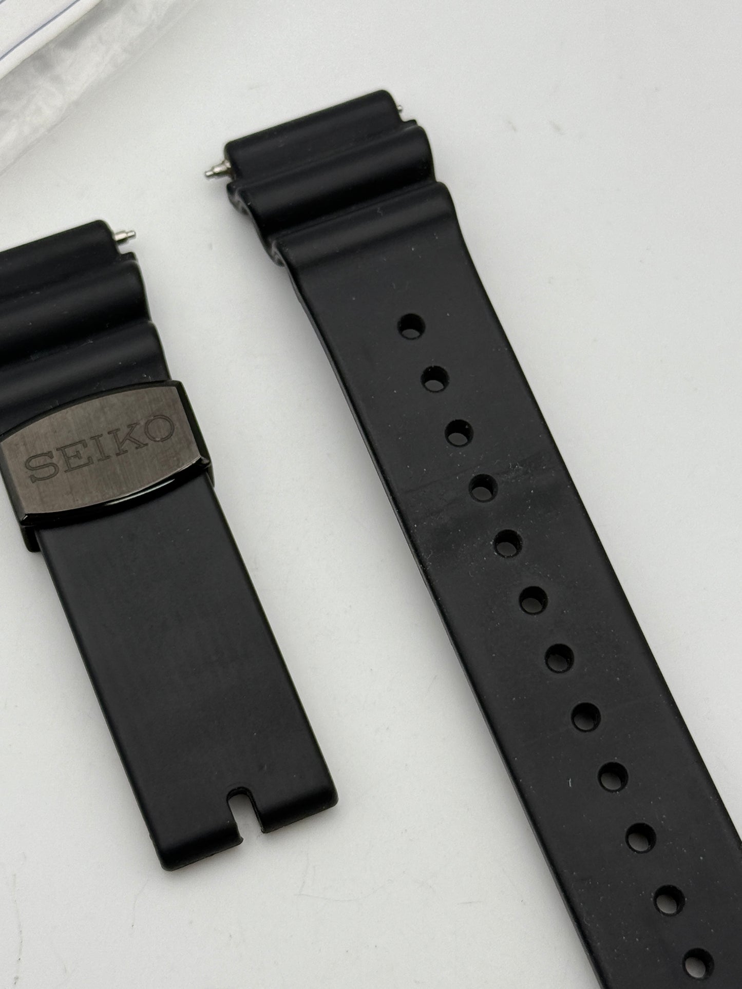 seiko 21mm cinturino strap gomma rubber diver