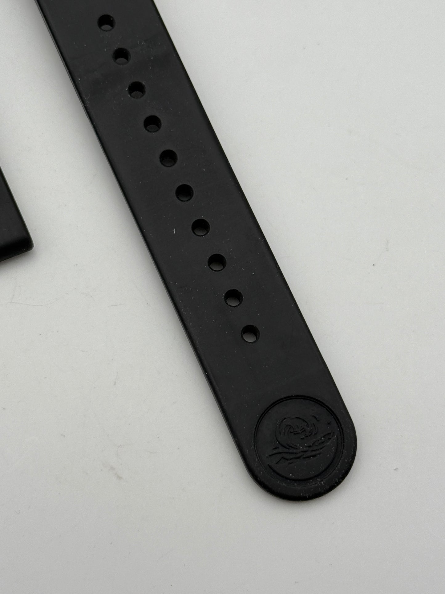 seiko 21mm cinturino strap gomma rubber diver