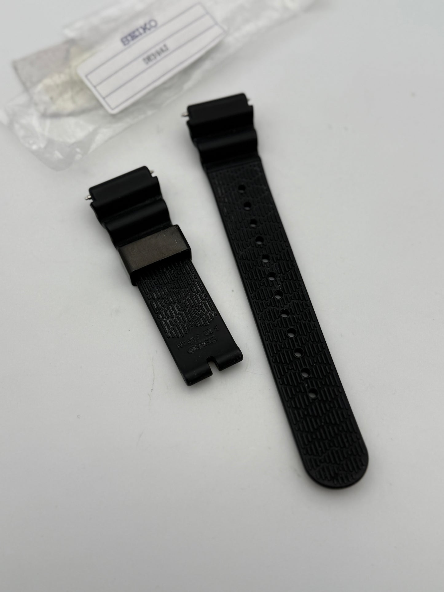 seiko 21mm cinturino strap gomma rubber diver