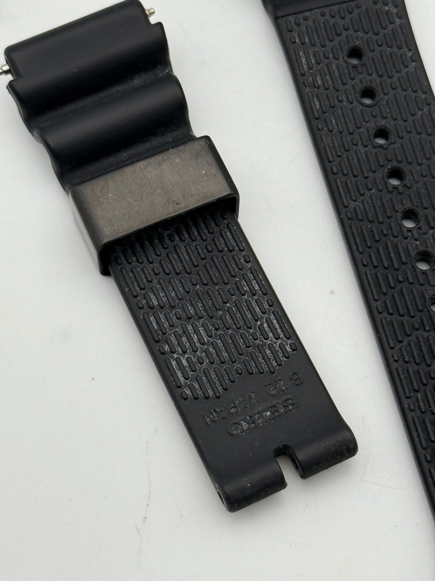 seiko 21mm cinturino strap gomma rubber diver