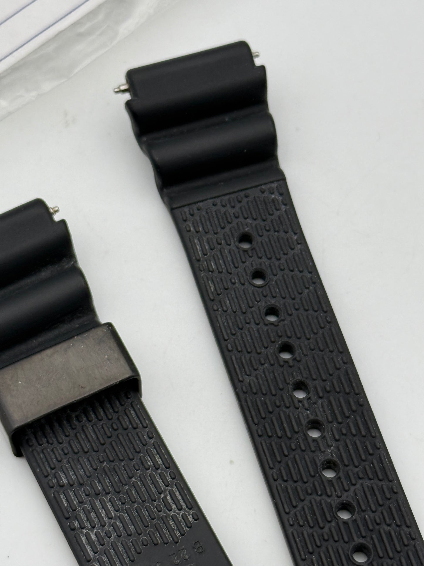 seiko 21mm cinturino strap gomma rubber diver