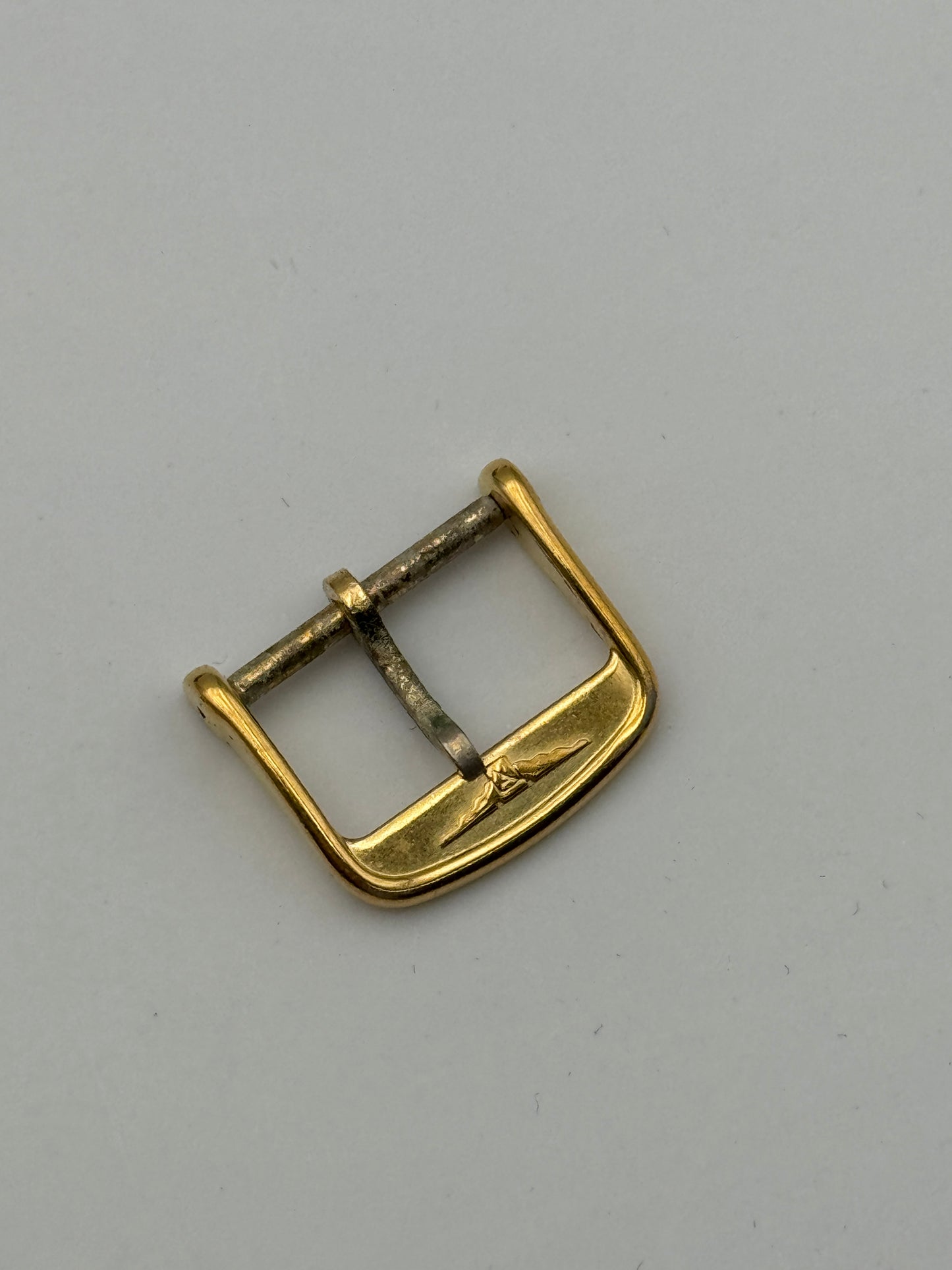 Longines fibbia buckle gold palted 14mm