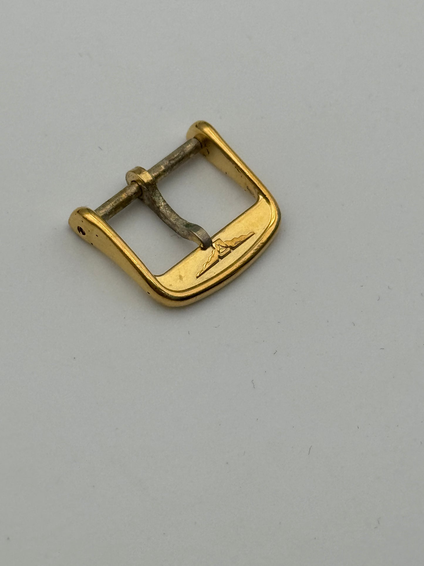Longines fibbia buckle gold palted 14mm