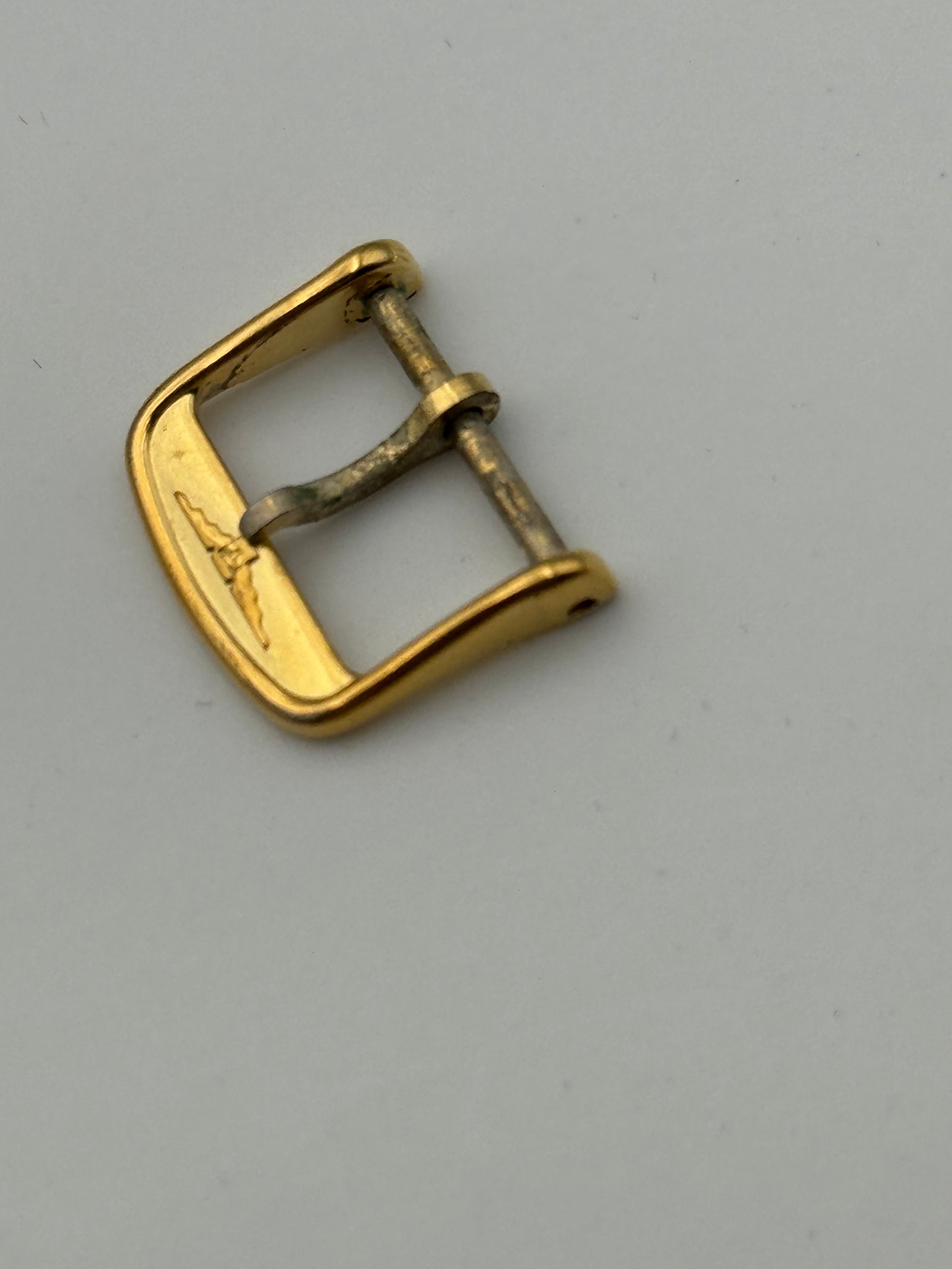 Longines fibbia buckle gold palted 14mm