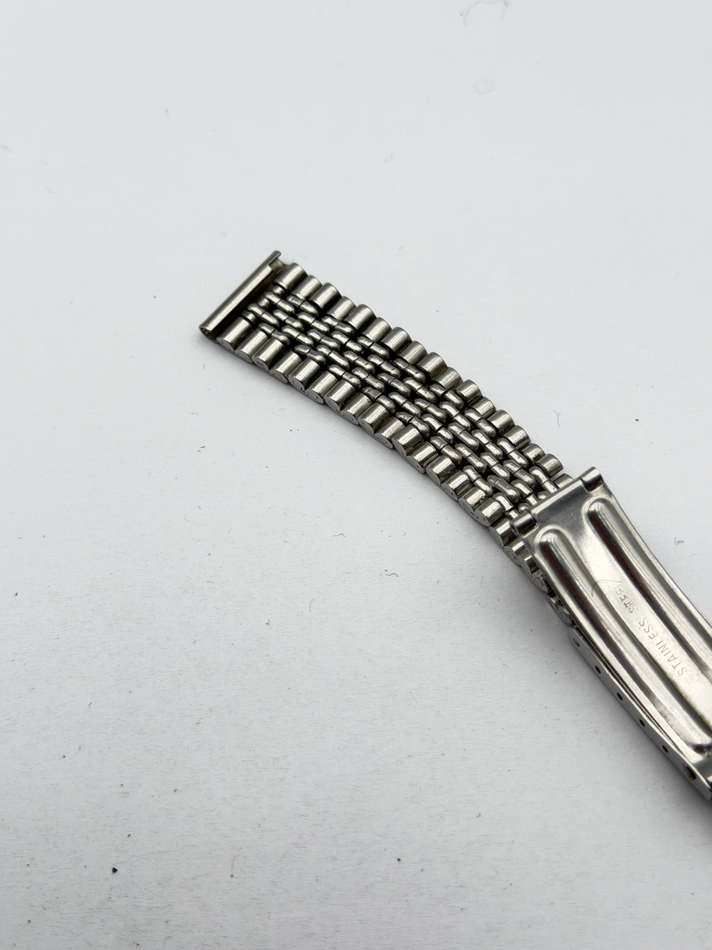 vintage chicchi di riso 16mm rice grains steel bracelet