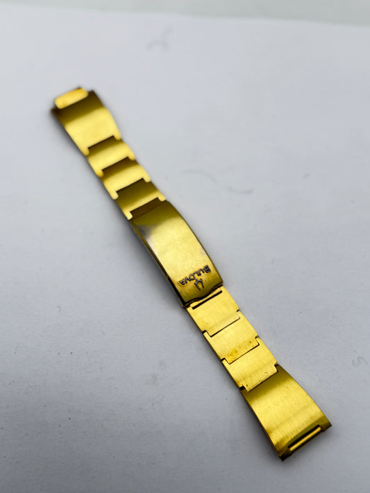 Bulova bracciale bracelet vintage gold plated 19-12mm