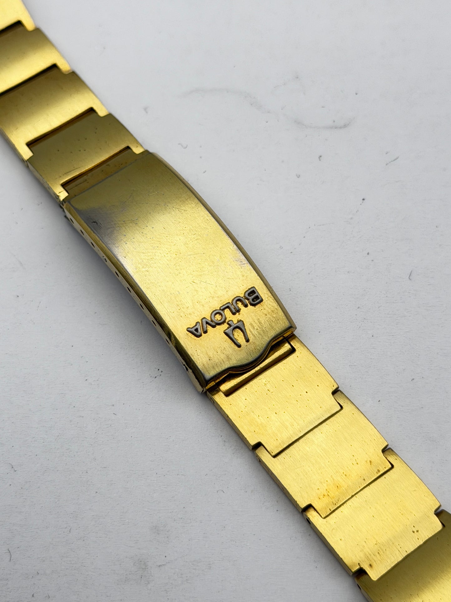 Bulova bracciale bracelet vintage gold plated 19-12mm