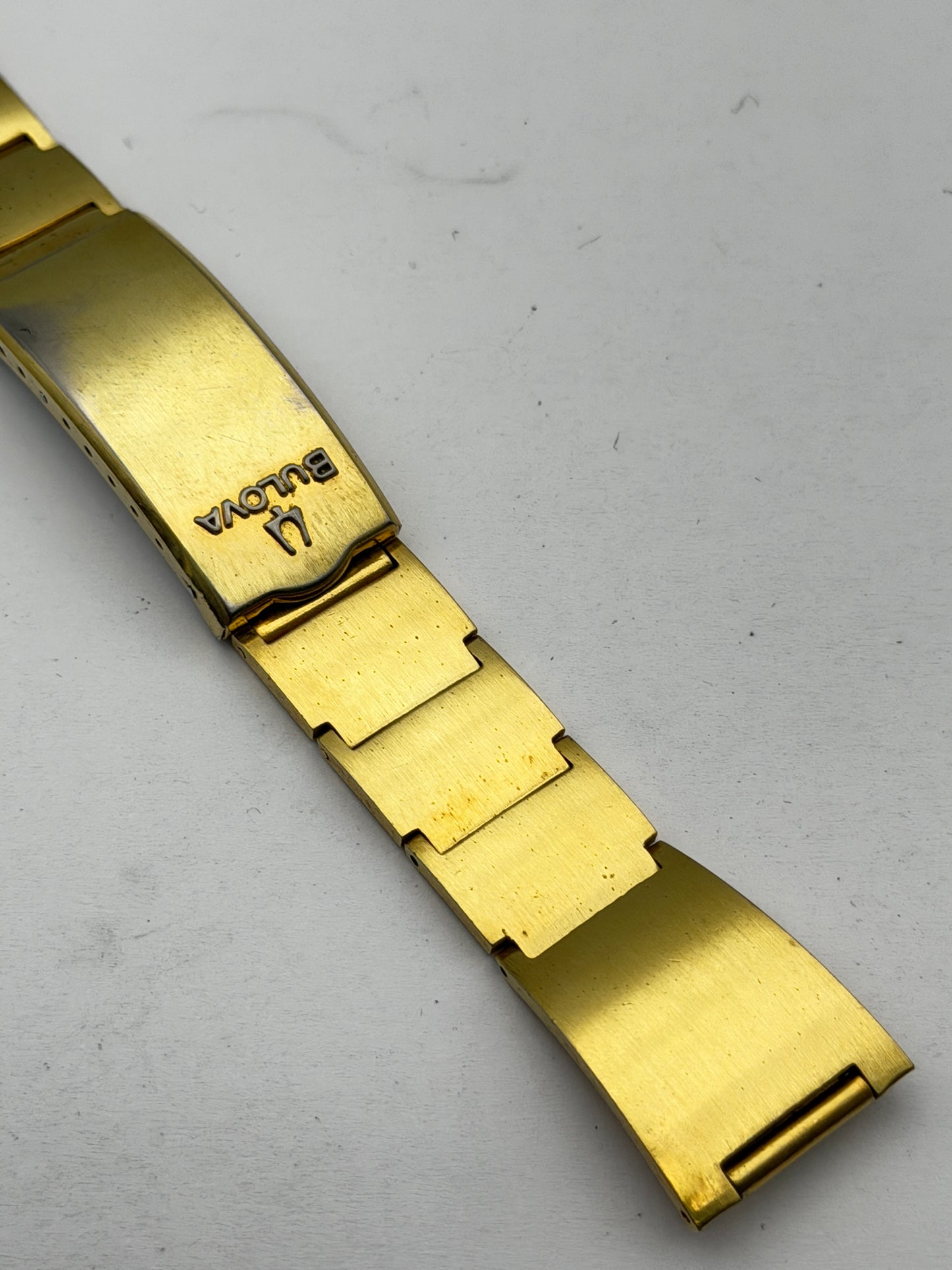 Bulova bracciale bracelet vintage gold plated 19-12mm