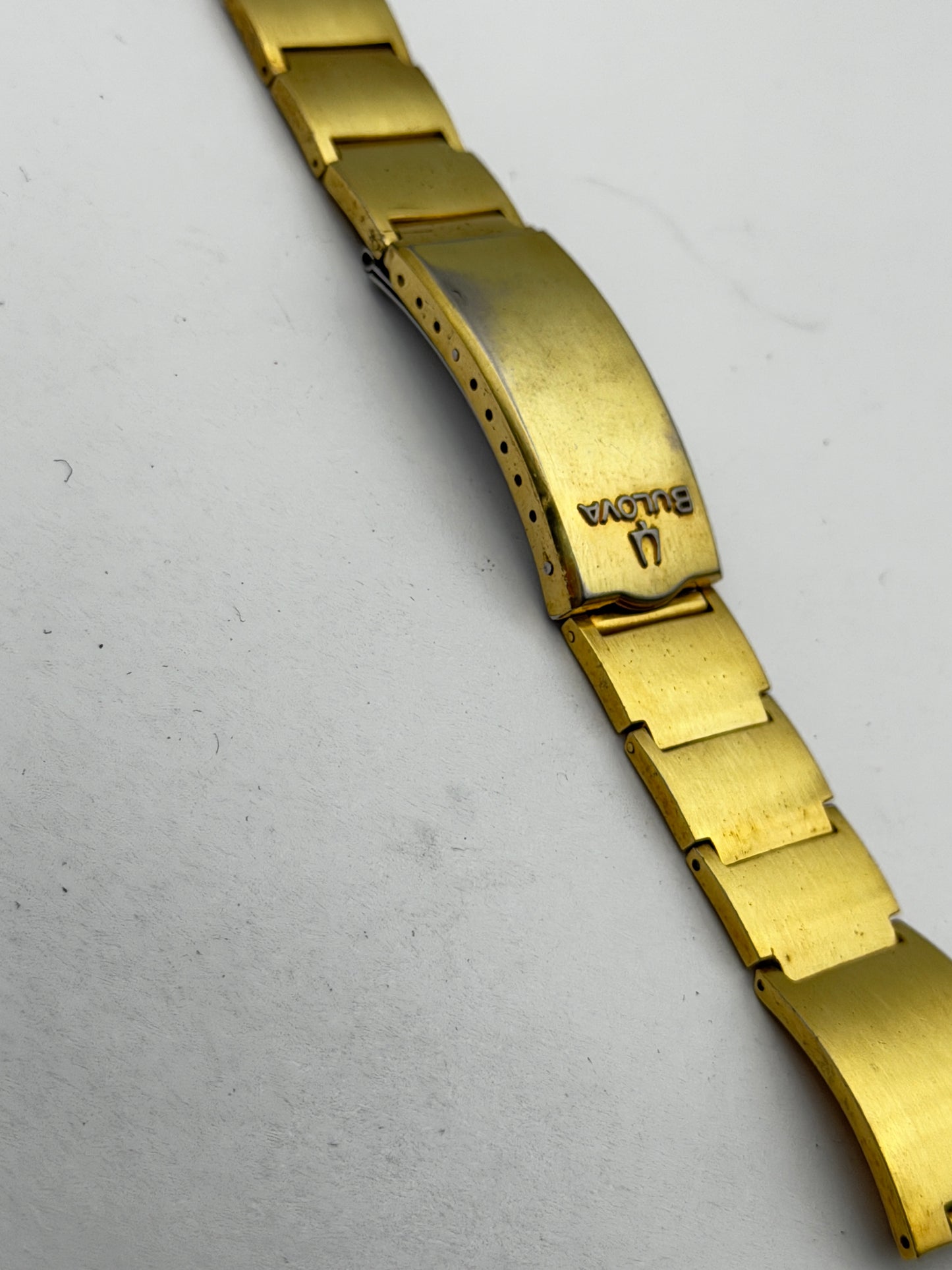 Bulova bracciale bracelet vintage gold plated 19-12mm