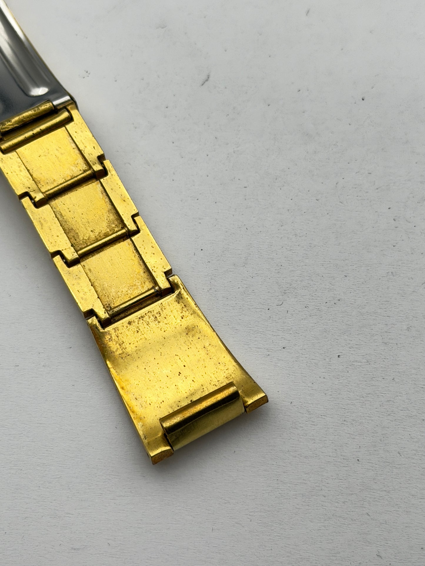 Bulova bracciale bracelet vintage gold plated 19-12mm