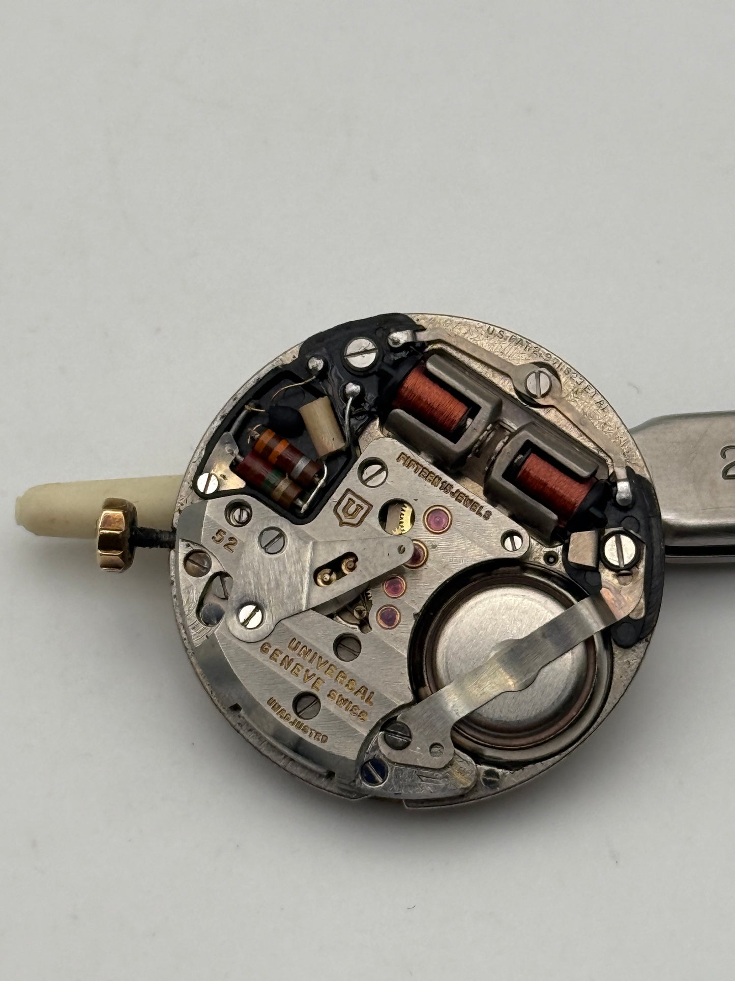 universal geneve unisonic 52 diapason rare movement movimento