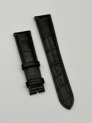 patek philippe 19mm cinturino strap leather calatrava  genuine
