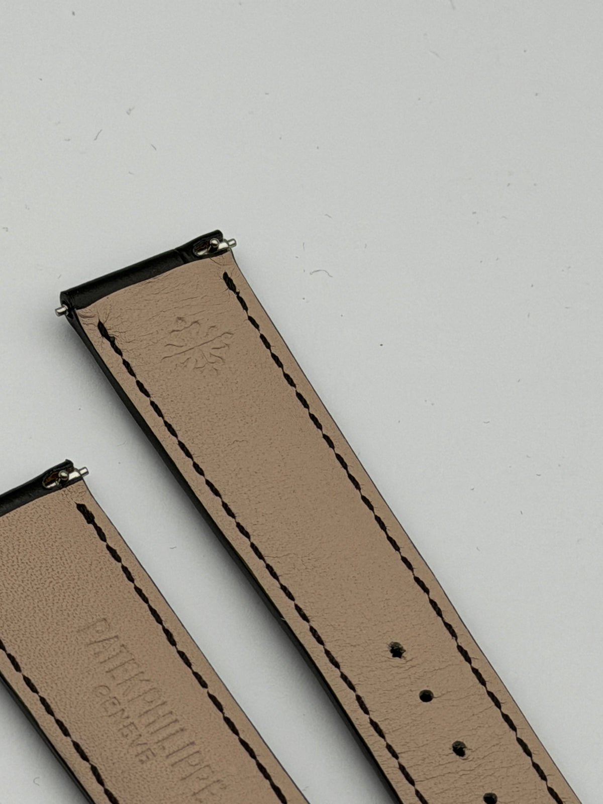 patek philippe 19mm cinturino strap leather calatrava  genuine