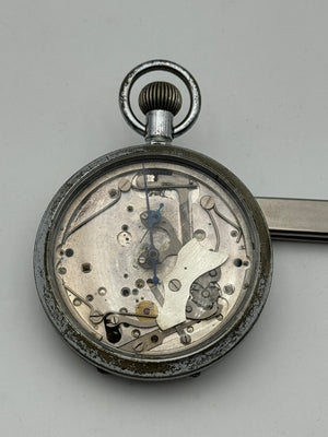 Lemania stopwatch 50mm pocket watch
