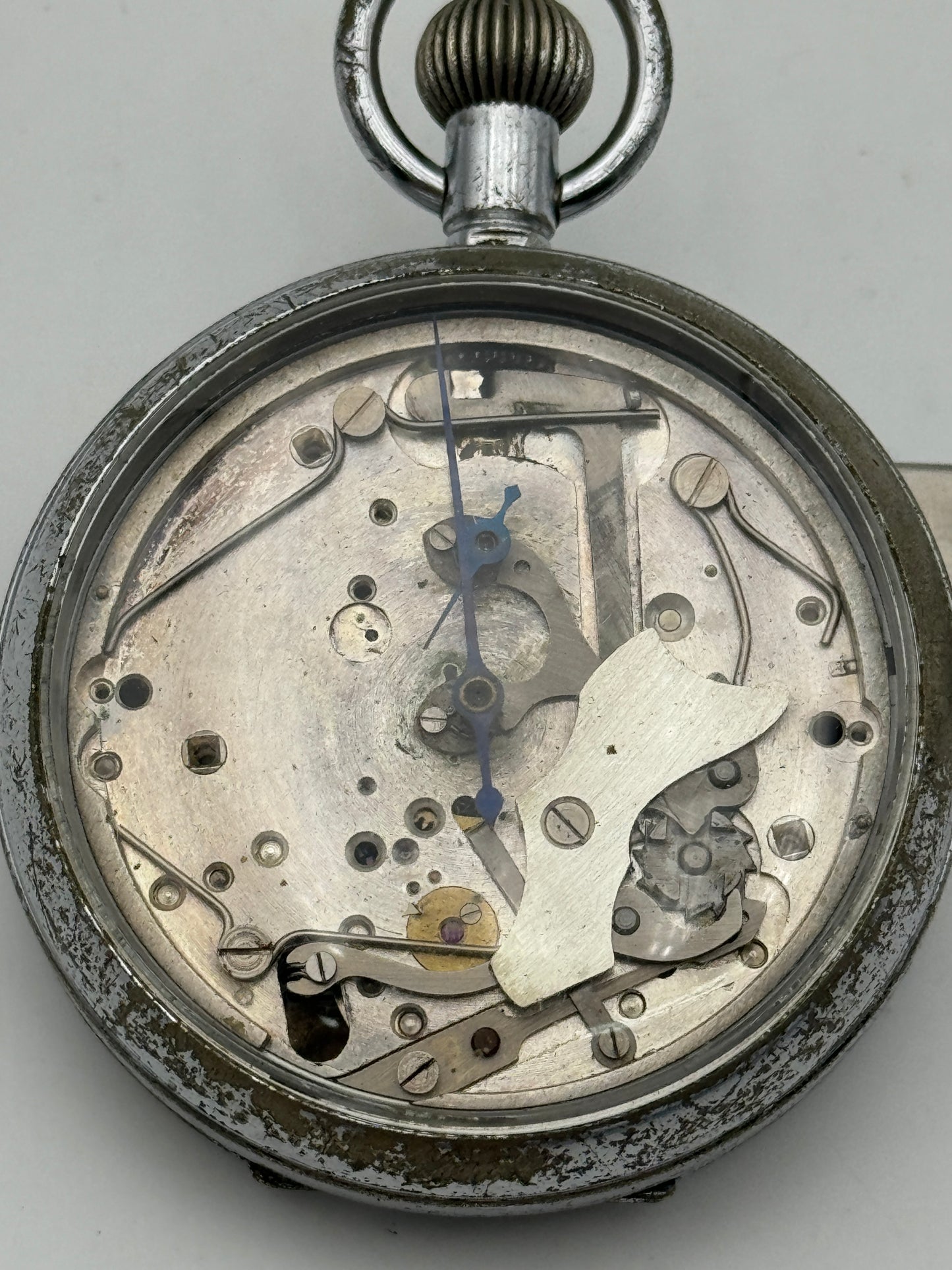 Lemania stopwatch 50mm pocket watch