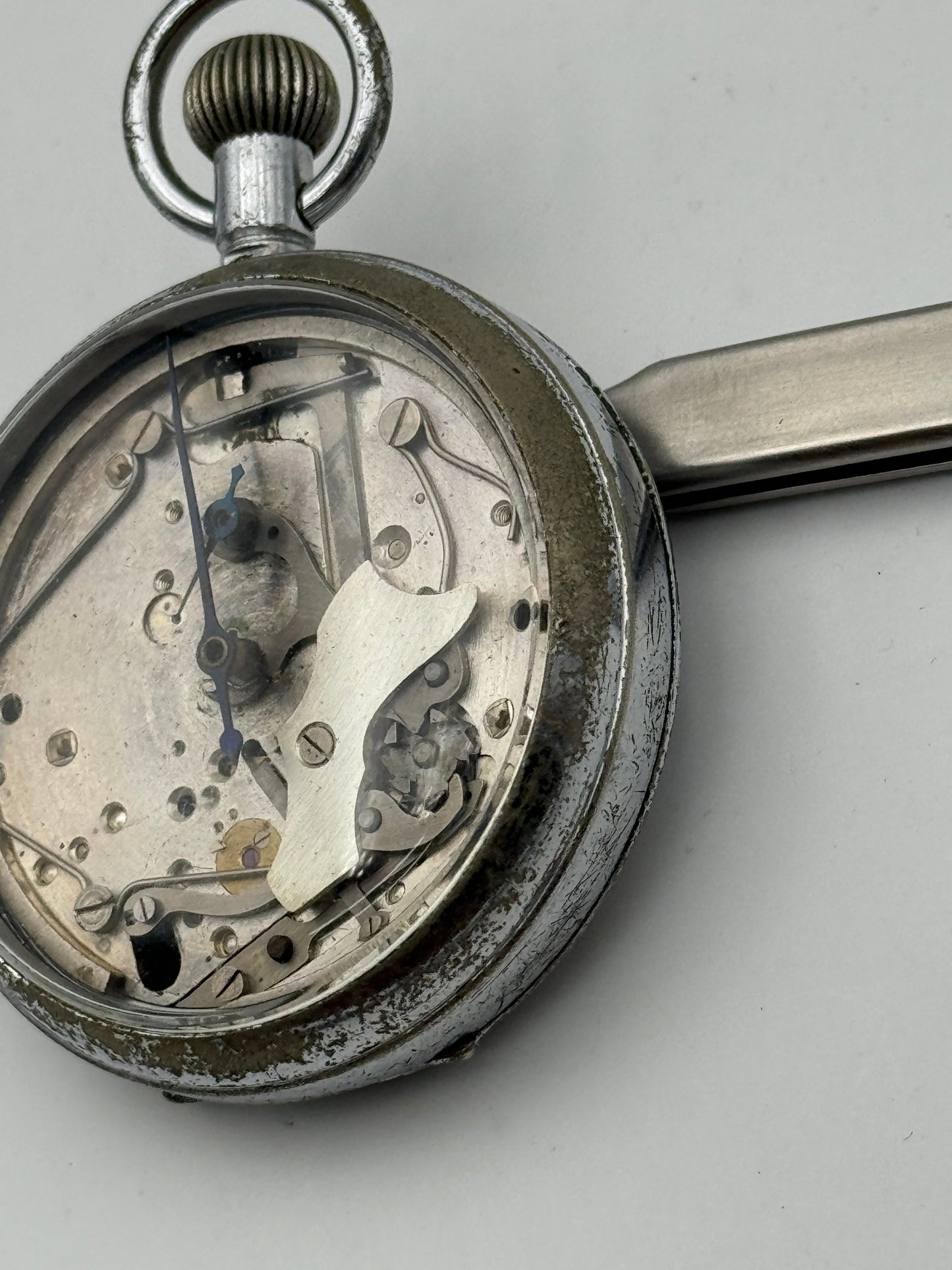 Lemania stopwatch 50mm pocket watch