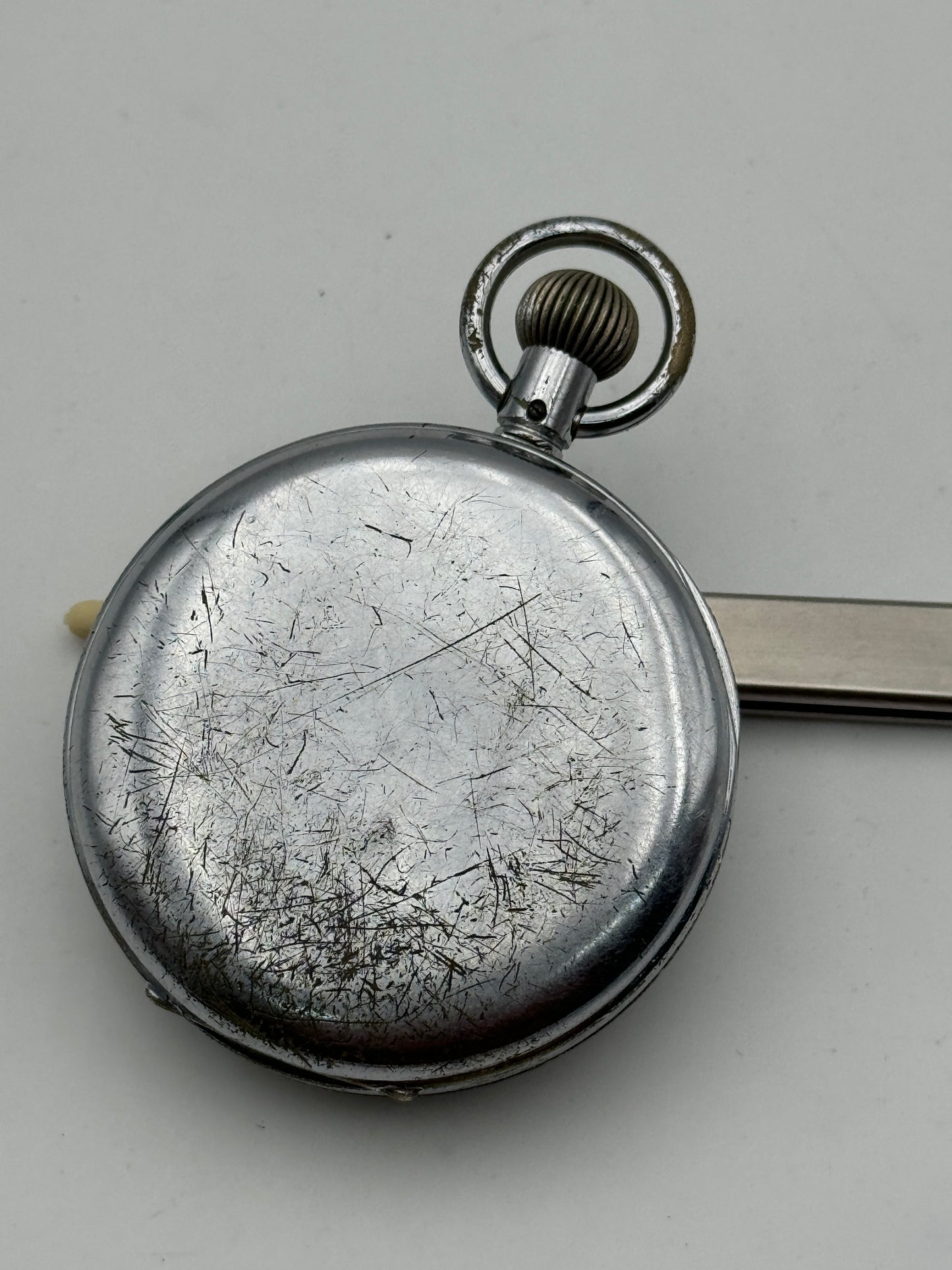 Lemania stopwatch 50mm pocket watch