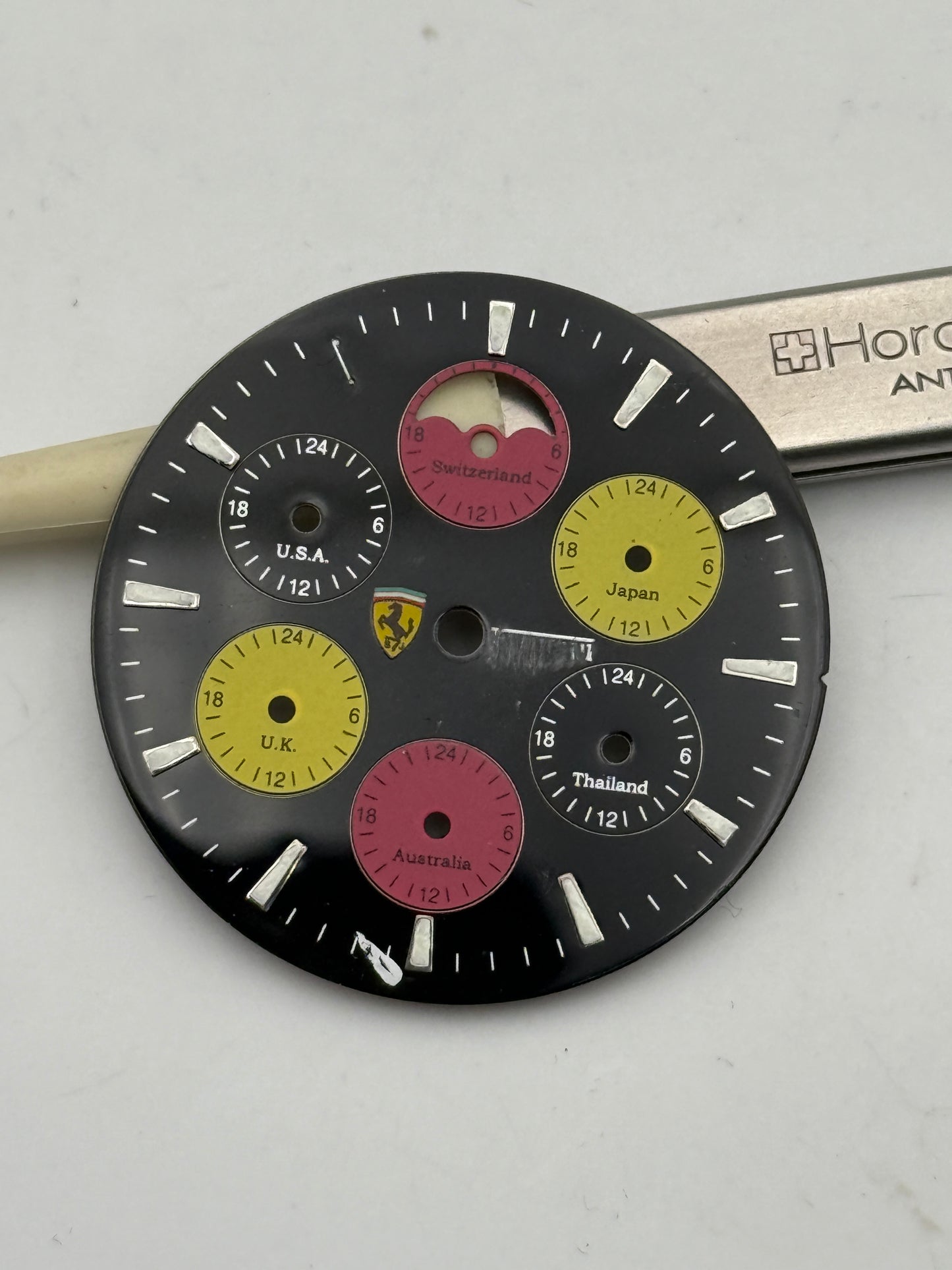 ferrari world time 34,5mm dial quadrante