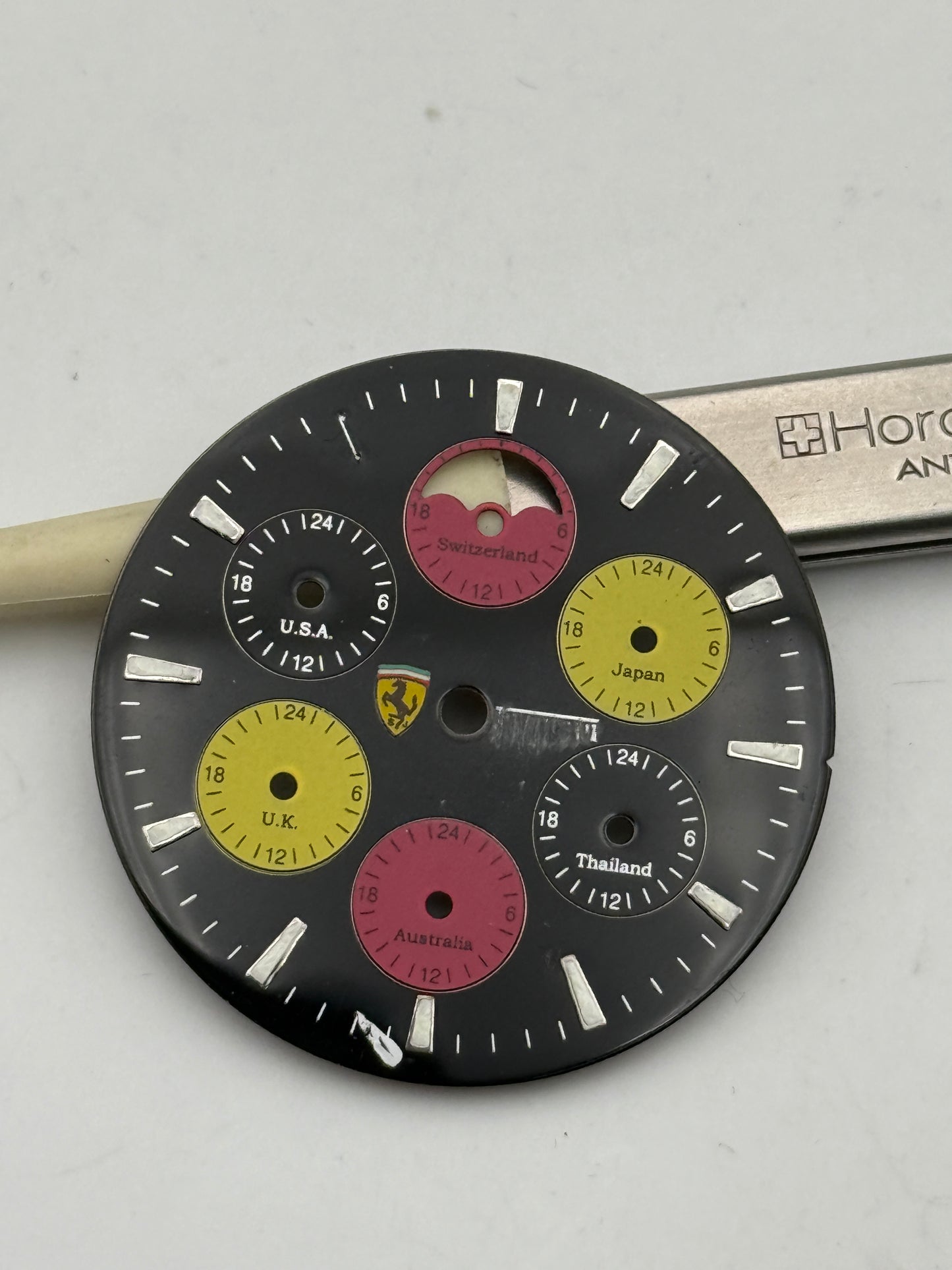 ferrari world time 34,5mm dial quadrante