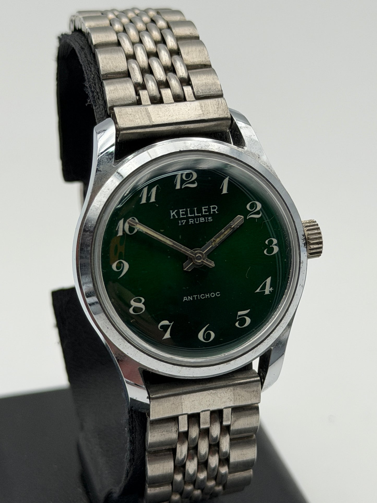 keller green vintage new nos swiss made 70s