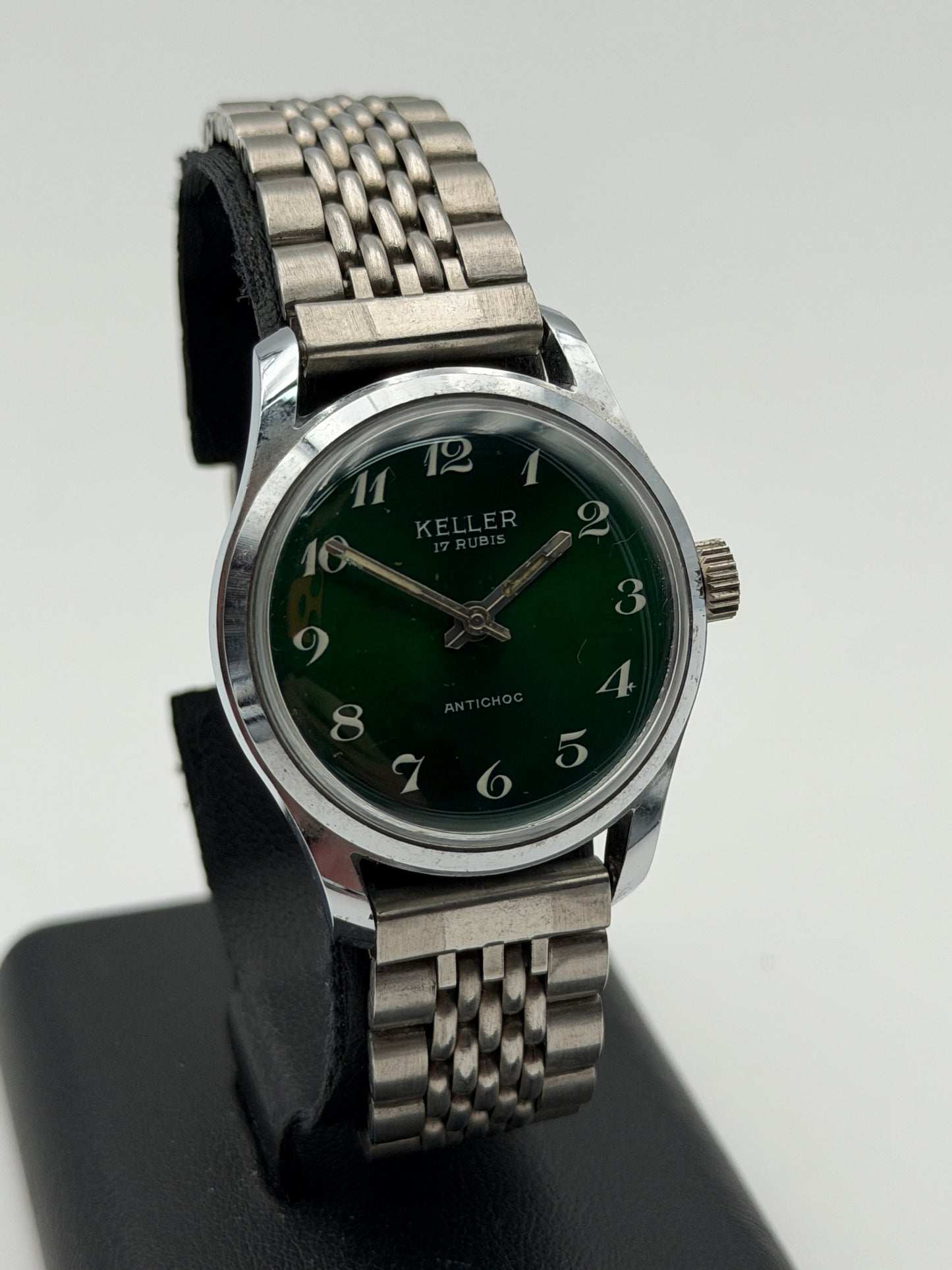 keller green vintage new nos swiss made 70s