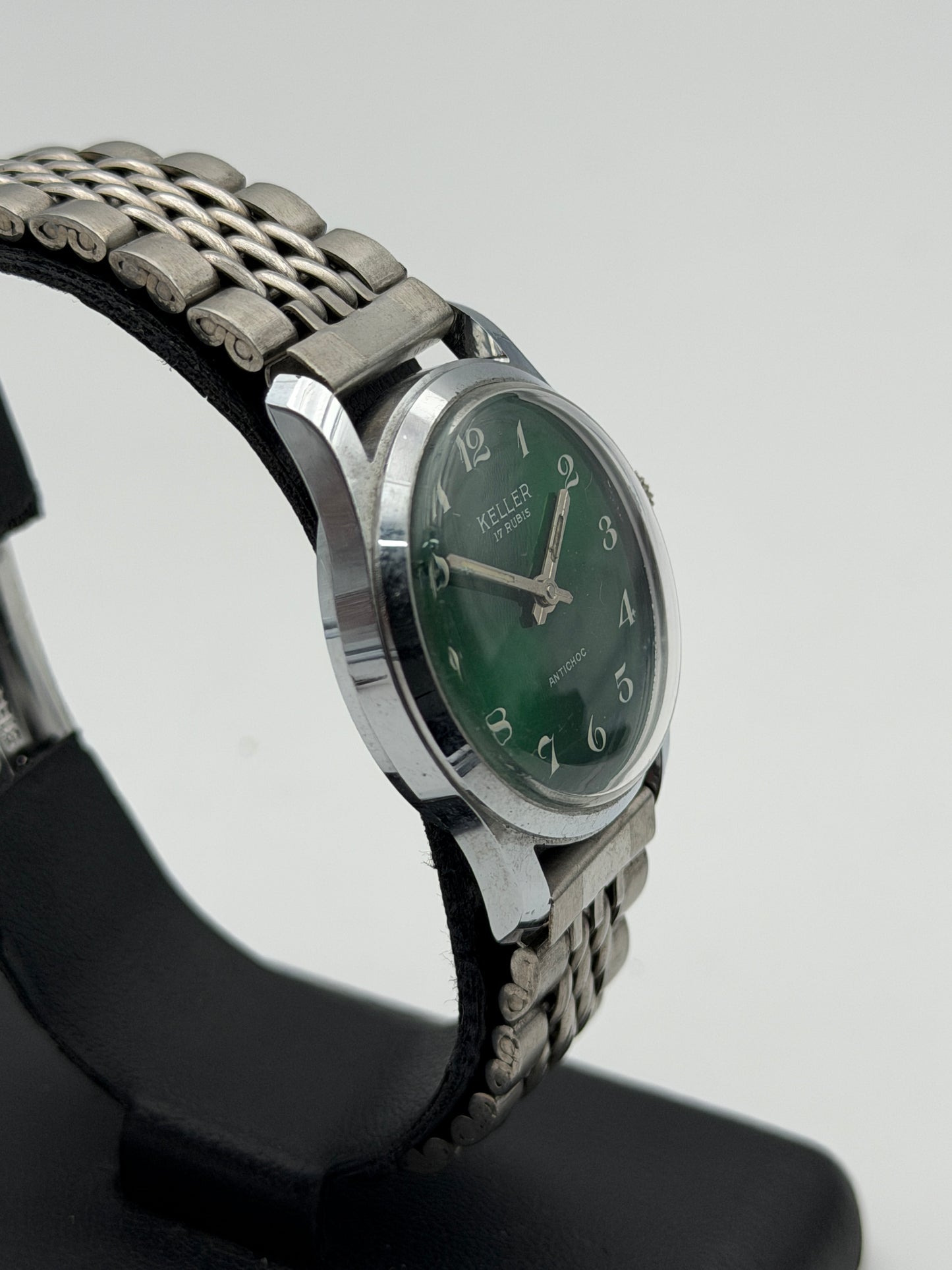 keller green vintage new nos swiss made 70s