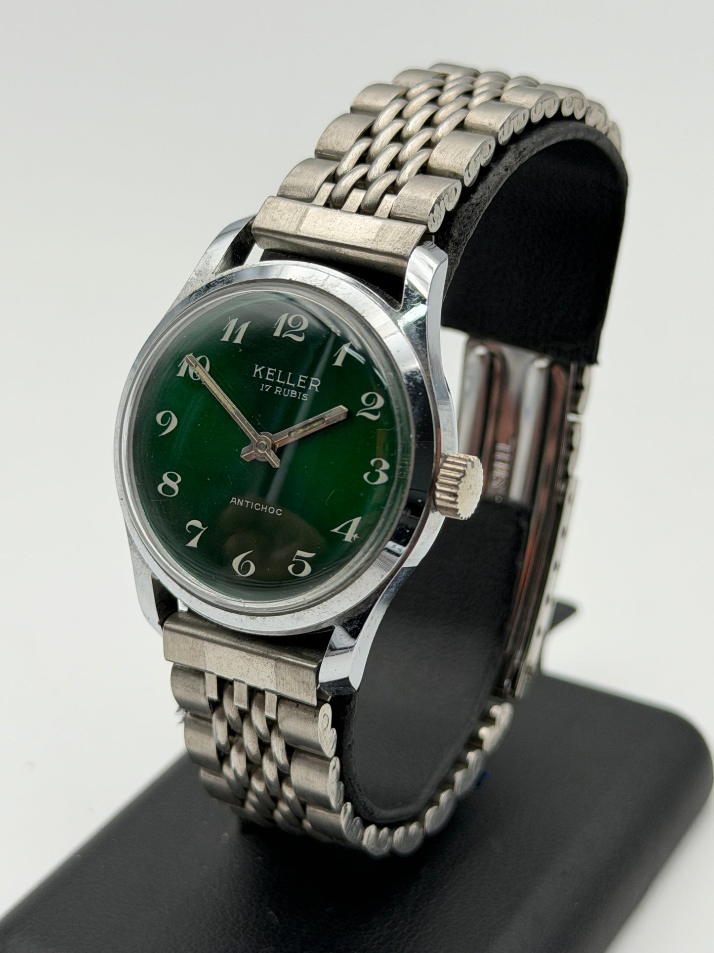 keller green vintage new nos swiss made 70s