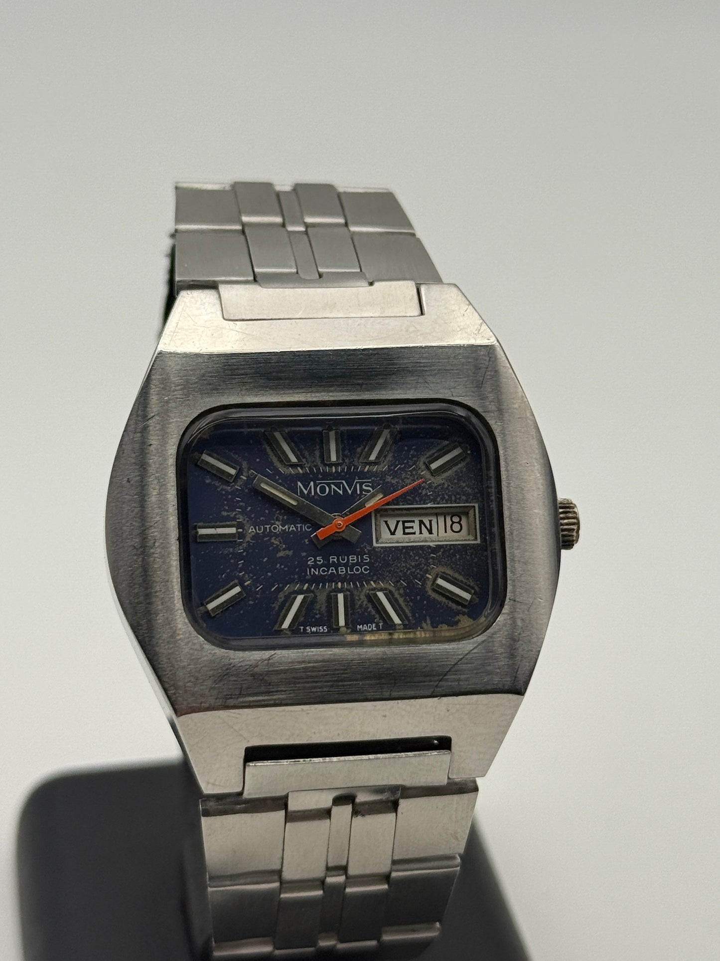 monvis diver vintage automatic eta steel 38mm 1518