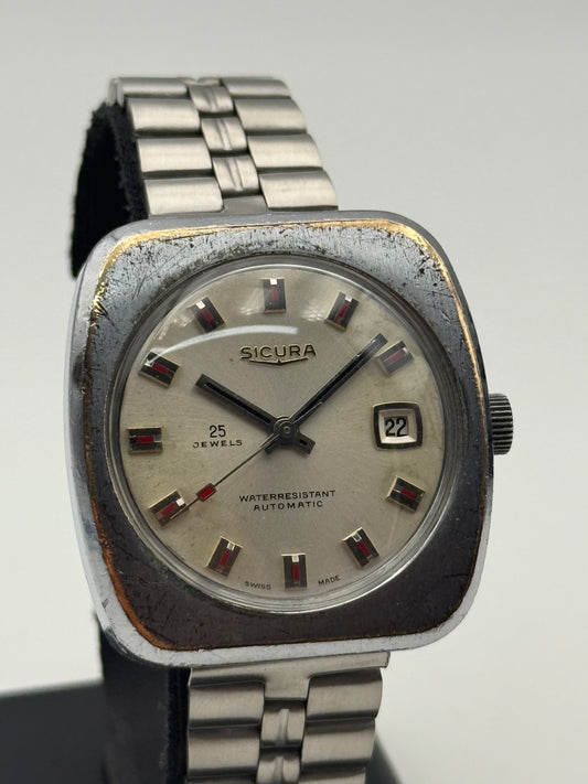 sicura automatic 25 jewels 39mm