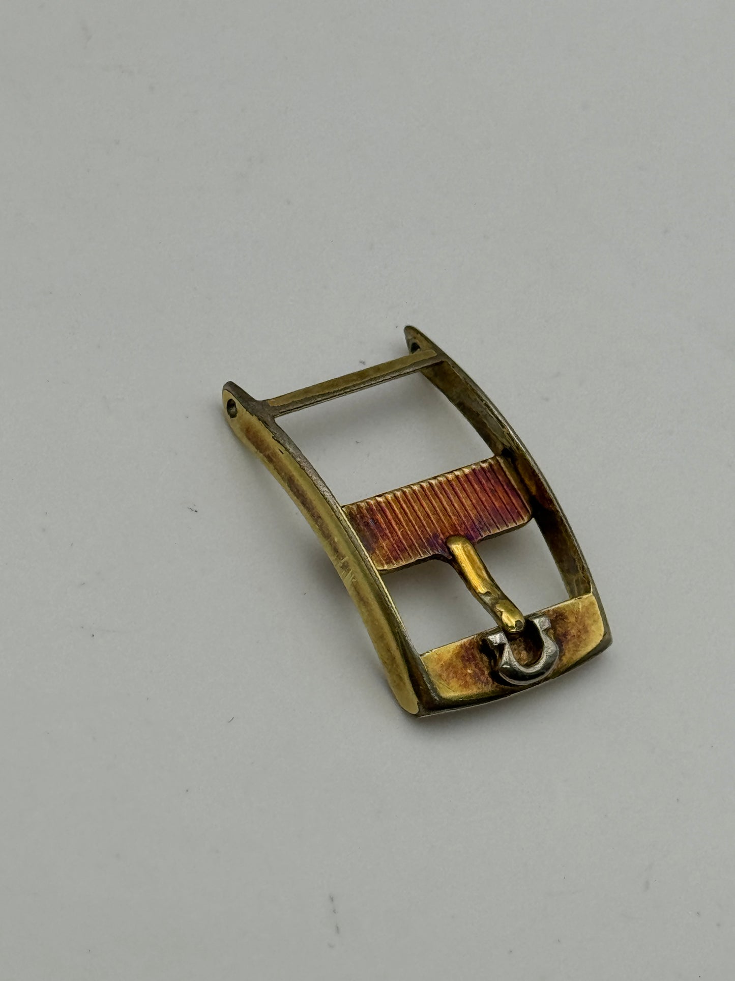 Omega fibbia buckle gold plated 14mm